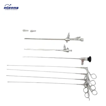Gynecological Reusable 3mm 4mm Hysteroscopy Teeb Nrog Cov Cuab Yeej Siv